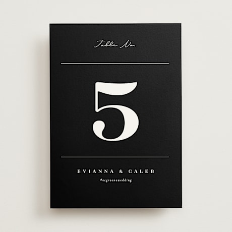Table Numbers