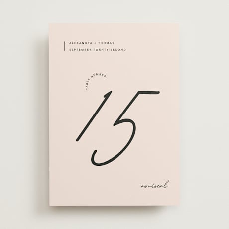 Table Numbers
