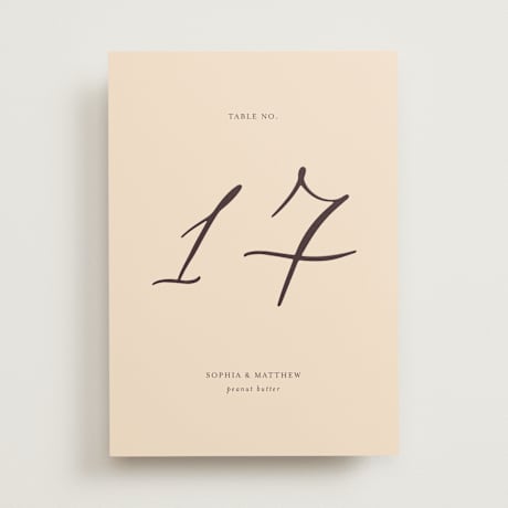 Table Numbers