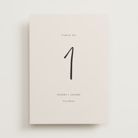 Table Numbers
