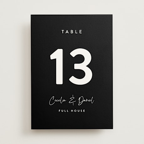 Table Numbers
