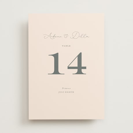 Table Numbers