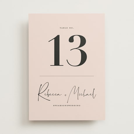 Table Numbers