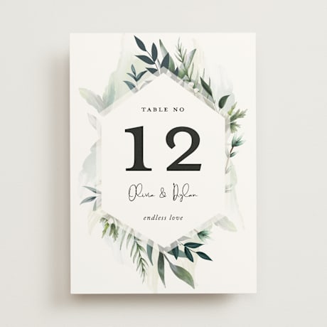Table Numbers