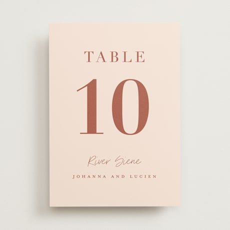 Table Numbers
