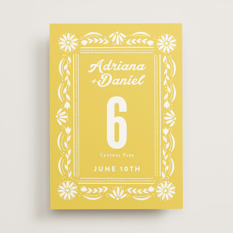 Table Numbers