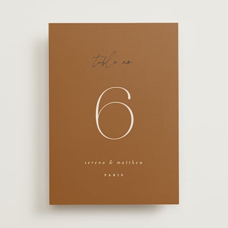 Table Numbers