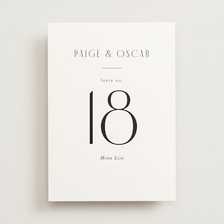 Table Numbers