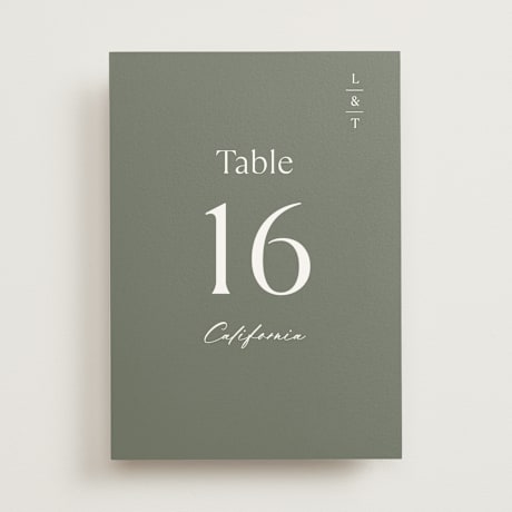Table Numbers