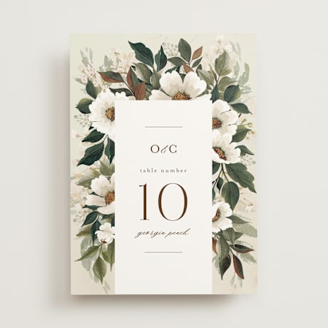 Table Numbers