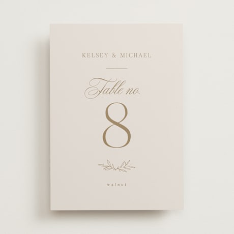 Table Numbers