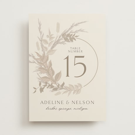 Table Numbers