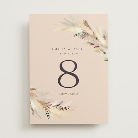 Table Numbers