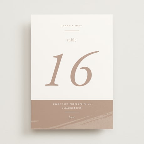 Table Numbers