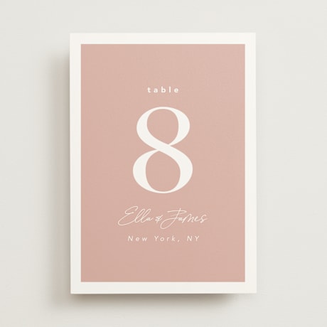 Table Numbers