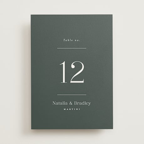 Table Numbers