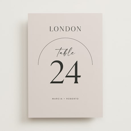 Table Numbers