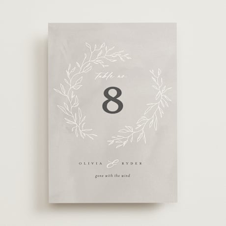 Table Numbers