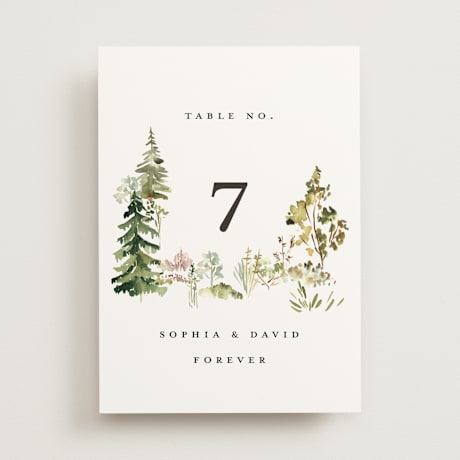 Table Numbers