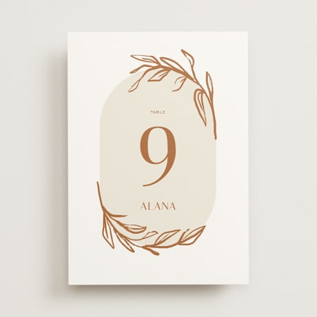 Table Numbers