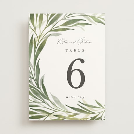 Table Numbers