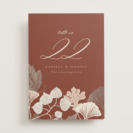 Table Numbers
