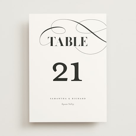 Table Numbers