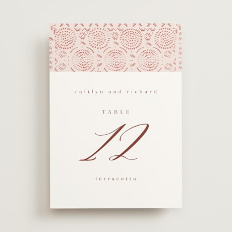 Table Numbers