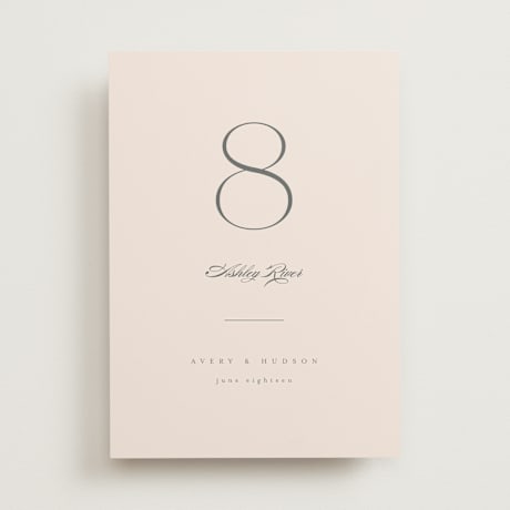 Table Numbers
