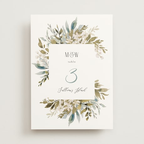 Table Numbers
