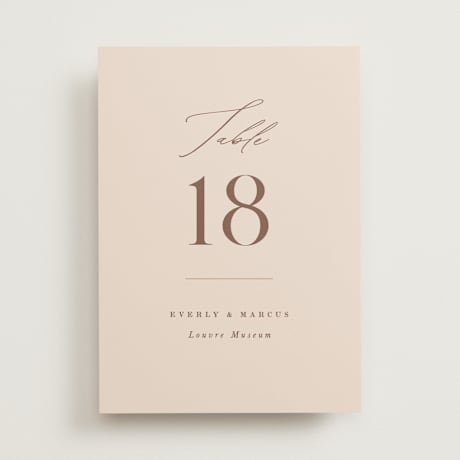 Table Numbers