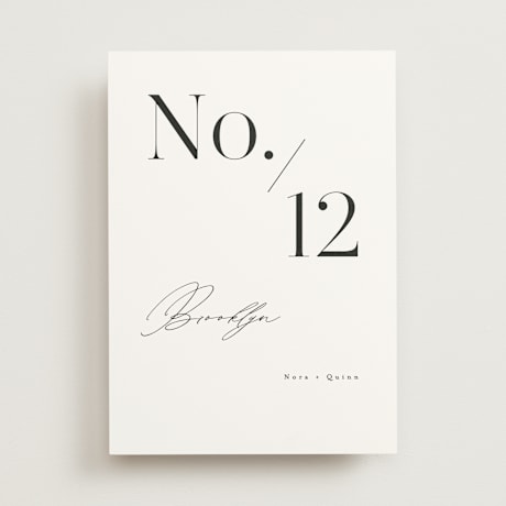 Table Numbers