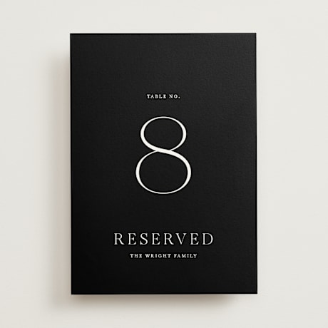 Table Numbers