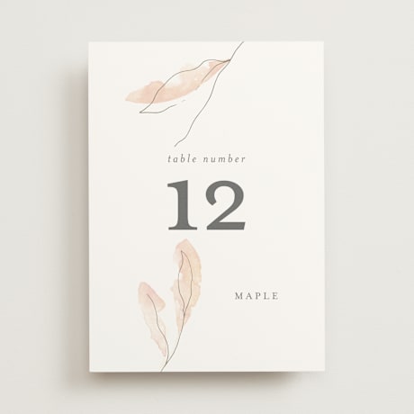 Table Numbers