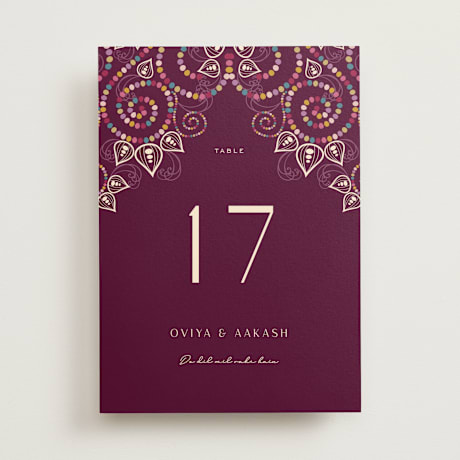 Table Numbers