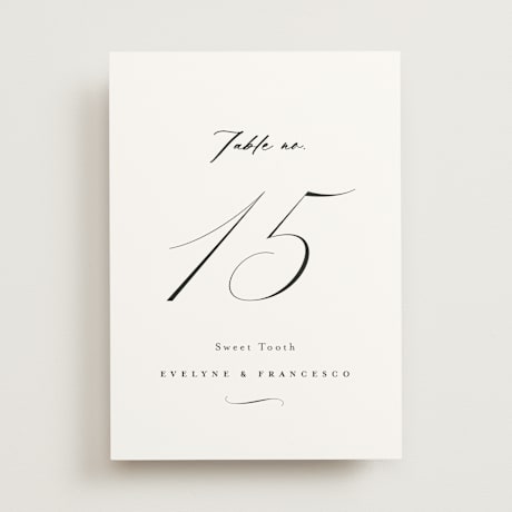 Table Numbers