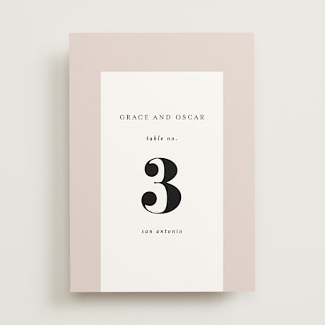 Table Numbers