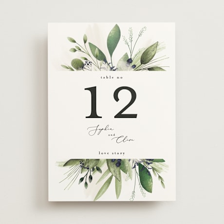 Table Numbers