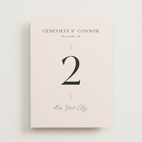Table Numbers