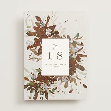 Table Numbers