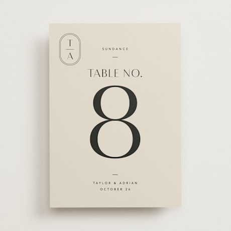 Table Numbers