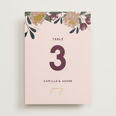 Table Numbers