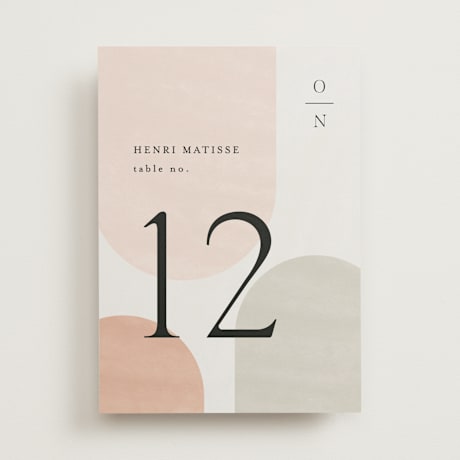 Table Numbers