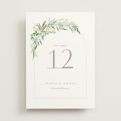 Table Numbers