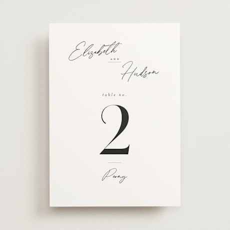 Table Numbers