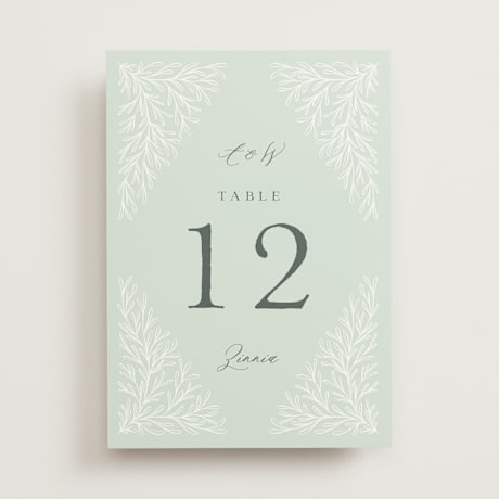 Table Numbers