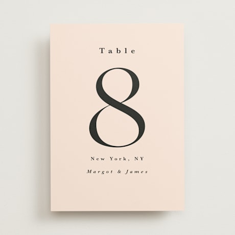 Table Numbers