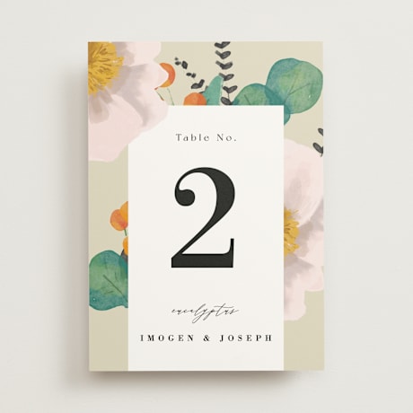 Table Numbers