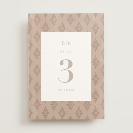 Table Numbers