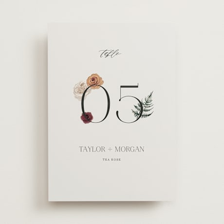 Table Numbers